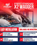 Wig Wagger Electronic Alternating Flasher Strobe Lights Relay Controller For Car Truck And Motorcycle Heavy Duty 72W Load Be Seen On The Road With Powerful Emergency Warning Alerts, installed in car engine bay