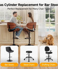 Couple sitting at bar stools with Beefy Heavy Duty Gas Lift Cylinder Replacement 1000 Lb Capacity, 19.5 to 28 Inch Adjustable Chair Lift.