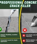 Straight Up Tough Self Leveling Concrete Crack Filler And Cement Joint Sealant for Driveways Patios Sidewalks - applying sealant to concrete crack