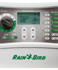 Front view of Indoor Sprinkler Timer for Six Zones with Easy Set Controller No Fuss Programming and One Touch Seasonal Adjust