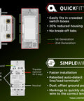 Long Range Z Wave On Off Paddle Switch With Quick Fit Wiring Direct 3 Way Installation No Add On Switch Needed Smart Hub Required