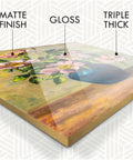 Premium Triple Thick Glaze Spray For Slick Crystal Clear Finish That Goes On Buttery Smooth And Dries Dead Fast on artwork with matte, gloss, and triple thick layers.