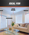 Interior room showing ideal use of Paintable Acrylic Latex Caulk For Multi Surface Use White 10.1 Oz 12 Pack on trim and windows.