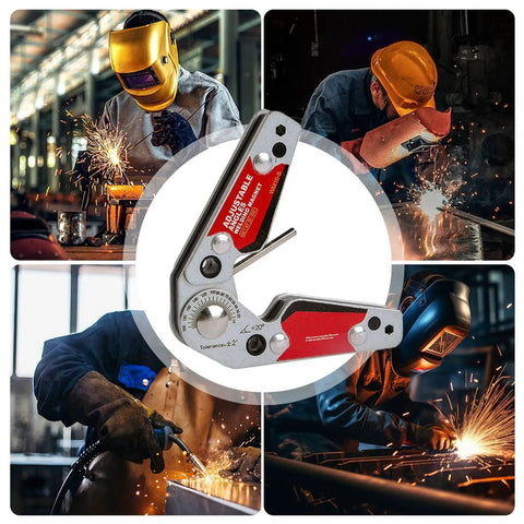 Lockdown Magnetic Welding Jig With Slip Proof Zero Play Adjustment From 20 To 200 Degrees Angle Positioner and Handy Hex Wrench