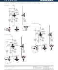 Diagram showing Sentinel Mark II Pressure Balancing Diverter Shower Valve With Crimp Inlet Connections and dimensions.