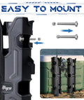 4 Pack Boat Fishing Rod Holder Set Wall Mount Tube with screws and installation guide on cooler