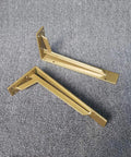 Silver 40cm Super Sturdy Triangle Wall Brackets Real Workhorse Iron Supports For Diy Shelves, heavy duty metal triangle brackets.