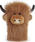 Totally Funny Curly Highland Cow Golf Driver Headcover Plush Soft Cozy Animal Headcover for 420 460cc Drivers Durable Plush