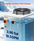 Heavy Duty Water Chiller Keeps Your CO2 Laser Chill And Running Smooth With 17060 Btu Cooling Power and a 3.96 Gal tank.