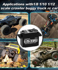 Beefy High Torque 55Kg Full Metal Coreless Digital RC Servo For One Tenth Scale Crawler Cars with various RC models shown
