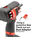 Magnetic Bit Holder For Milwaukee M12 Gen3 Impact Driver And Drill With Heavy Duty Neodymium Magnets For A Solid Hold And Fast Bit Changes Fits 3453 20 And 3404 20 Not For Subcompact, installed with bits outside protective boot