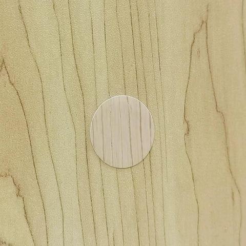 Close-up of Maple Wood Grain Slatwall Panel For Retail Displays And Tool Organization 24 By 40 Inches Durable Wall Mounted Display Board
