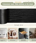 Self Adhesive Wood Grain Repair Tape 2.4 Inch By 15 Foot Red Oak Finish roll with repair examples