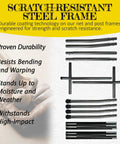 Image showing frame components of the 7x7ft Baseball Practice Net With Strike Zone And Large Pocket Target, highlighting scratch-resistant steel.