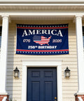 Patriotic 3x5 Ft Double Sided Three Layer American Flag For Outdoors And Indoors, Fade Resistant, 250th Anniversary banner