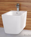 Concorde Bidet Faucet Chrome Finish Solid Brass Construction 1.2 GPM Flow Rate Single Handle Control installed on bidet