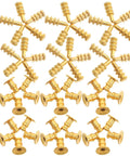 Zinc Alloy Dowel Pin Connectors With Copper Sleeves For Furniture And Dining Tables No Tools Needed Easy Install Brackets