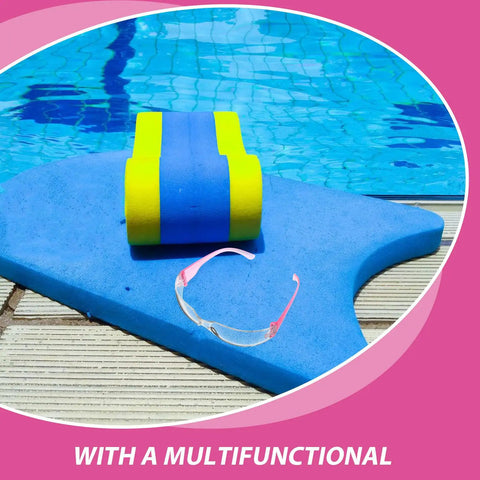 Heavy Hitting Splash Guard Safety Glasses Six Pack Tough As Nails Impact Resistant Work Eyewear Scratch Resistant Anti Fog Protective Goggles on poolside with colorful flotation device.