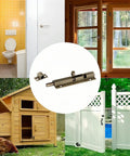 Premium 2 Inch Pure Copper Door Bolt Antique Bronze Barrel Slide Lock for bathroom, shed, or gate security with solid construction.