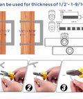 Diagrams and steps for installing 60 Pack 3.75 Inch Square Cabinet Handles In Satin Nickel Brushed Nickel Finish, 96mm spacing