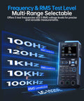 Pro Grade LCR Meter 100kHz With 19999 Counts Auto Component Detect Capacitance Resistance Inductance Testing Display
