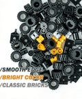 100 Piece Wheels And Axles Building Set For Cars And Robots Totally Boss Compatible With Major Brick Brands scattered parts