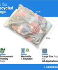 Cotton Nylon Cleaning Rags Bale 125 Plus Pieces Ready To Use Right Out Of The Bale Heavy Duty Wiping Cloths Tshirt Rags