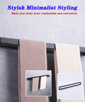 24-Inch Dope Matte Black Bathroom Towel Bar Stainless Steel Towel Rack Wall Mount for a Slick Modern Bath Upgrade