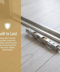 Top Shelf Sliding Door Roller Replacement Kit With Hella Smooth Silent Rollers For Glass And Patio Tracks Heavy Duty 6 By 0.5 Inch Weatherproof Shower Door Casters For Quick Home Project Fixes with heavy-duty stainless steel roller.