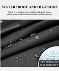 I'll Be In My Office Garden Lover Apron For Women And Men, waterproof oil-proof polyester cotton fabric with water droplets