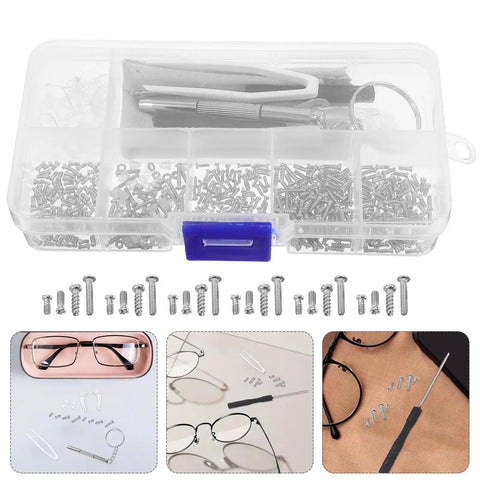 Eyeglass Repair Kit With 527 Replacement Screws And Nose Pads Gotta Have Precision Screwdriver Set For Sunglasses And Eyeglasses