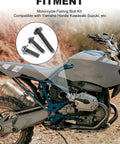 Pro Grade Motorcycle Fairing Bolt Kit Titanium Stainless Steel Universal Sportbike Fasteners M5 M6 Hardware Upgrade image showing compatible fasteners.