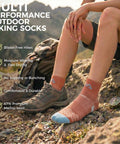 Women Merino Wool Hiking Socks Pack Of 5 Quarter Crew Length Thermal Warmth Cushioned Comfort And Moisture Wicking
