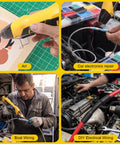 BossLevel Sweet 600Pcs Heat Shrink Tubing Bundle Paired With 350W TwoTemp Mini Heat Gun used for art and car wiring repairs.