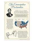 US History Poster Set For Classrooms, 4 Must-Have Documents Pack Including The Emancipation Proclamation, 12x18 inch poster