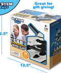 Kid Friendly Microscope Kit With Dual Top And Bottom Lights 40X 100X 400X Magnification Glass Lenses Slides Easy Setup for ages 8+