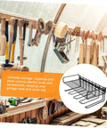 Hella Durable Power Tool Organizer Wall Mount Drill Stand And Plug N Play Charging Dock No Sweat Setup Garage Storage Rack showcasing organized tools on wall.
