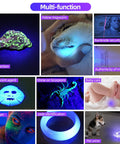 365nm UV Flashlight Black Light Rechargeable Pro Grade 36W High Power Woods Lamp Ultraviolet demonstrating various uses