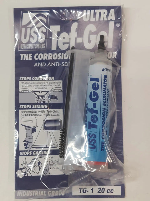 Package of TG1 Anti Corrosion And Anti Seize Lubricant For Marine Rigging And Sailboat Hardware with brush and instructions.
