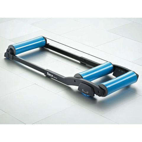 Indoor Bicycle Rollers With Foldable Retractable Design For At Home Gym, Conical Centering Rollers, Compact Footprint