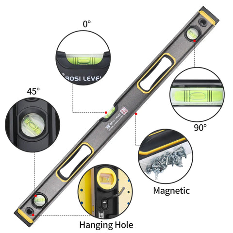 Heavy Duty 32 Inch Magnetic Bubble Level With Boss Level Magnet Grip And Kickass Aluminum Body For Ninja Level Accuracy On Every Diy Renovation Gig Or Construction Project