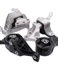 Engine Motor Mount And Automatic Transmission Mount Set For Chevy Cruze 1.4L 2011 2016 featuring four mounts in black and silver.