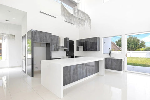 12 Inch Linear Slot Diffuser With Dual Slot Design White Decorative Aluminum Air Vent in modern kitchen ceiling