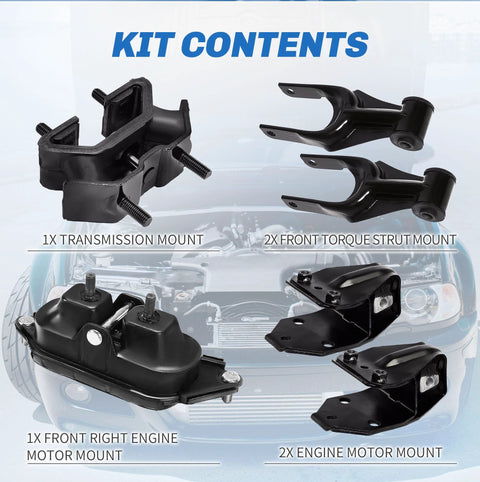 Engine Mount And Transmission Mount Kit For 2006 2011 Chevy Impala And 2006 2007 Monte Carlo V6 3.5L Interchange