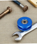 Heavy Duty Fitness Pulley Wheel With Aluminum Alloy U Groove And Dual Bearings, Silent Roller For Cable Pulley Systems, Gym Equipment Accessory For Home Gyms And Commercial Setups, Smooth, Durable, And Low Noise Performance, blue wheel on wrench