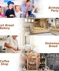Large Window Paper Bread Bags 25 Pack For Sourdough And Homemade Bread With Label Seal Stickers Includes 25 Bags display