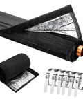 Three Layer AC Line Insulation Cover For Outdoor Pipes 72x10.2 Inches Freeze Proof Canvas With 900D Thick Tube Wrap, exposed copper pipe
