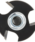 Close-up of Tiger Claw Slot Cutter R5206 RB3W for TC150 Decking Planks Non Grooved Boards, showing sharp blades and durability.