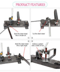 All In One Metalworking Tool For Sheet Metal Bending, Cutting, And Embossing With A Handy Manual Ironworker, precision curves and angles