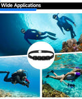 Four Piece Two Point Two Pound Dive Weights With Adjustable Nylon Belt for buoyancy control in scuba and freediving.